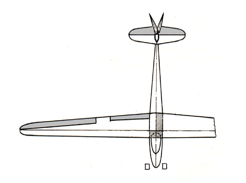Teorija letenja - Na priloženoj slici br.12 pomeranje desne nožne pedale unapred dovodi do: